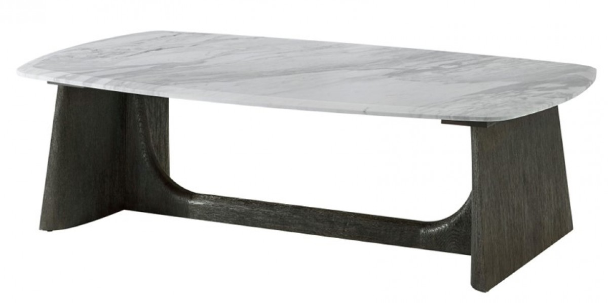 Repose Wooden Coffee Table - Marble Top | Highlight image