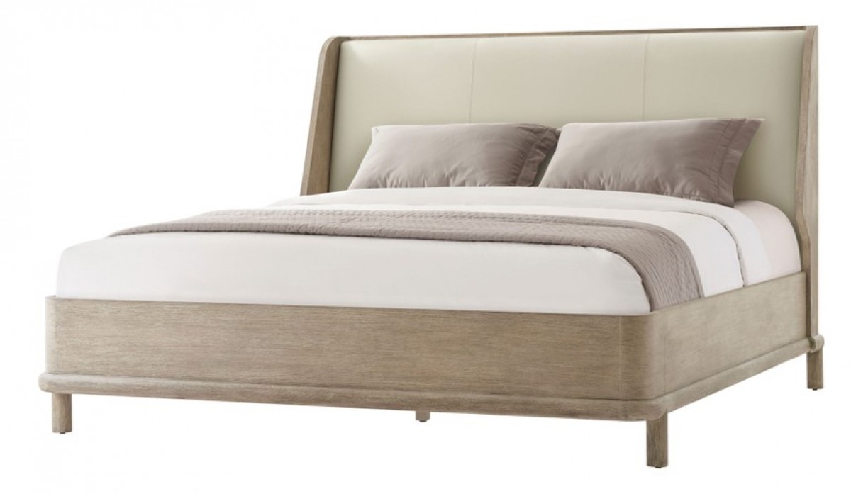 Repose Wooden with Upholstered Headboard US King Bed