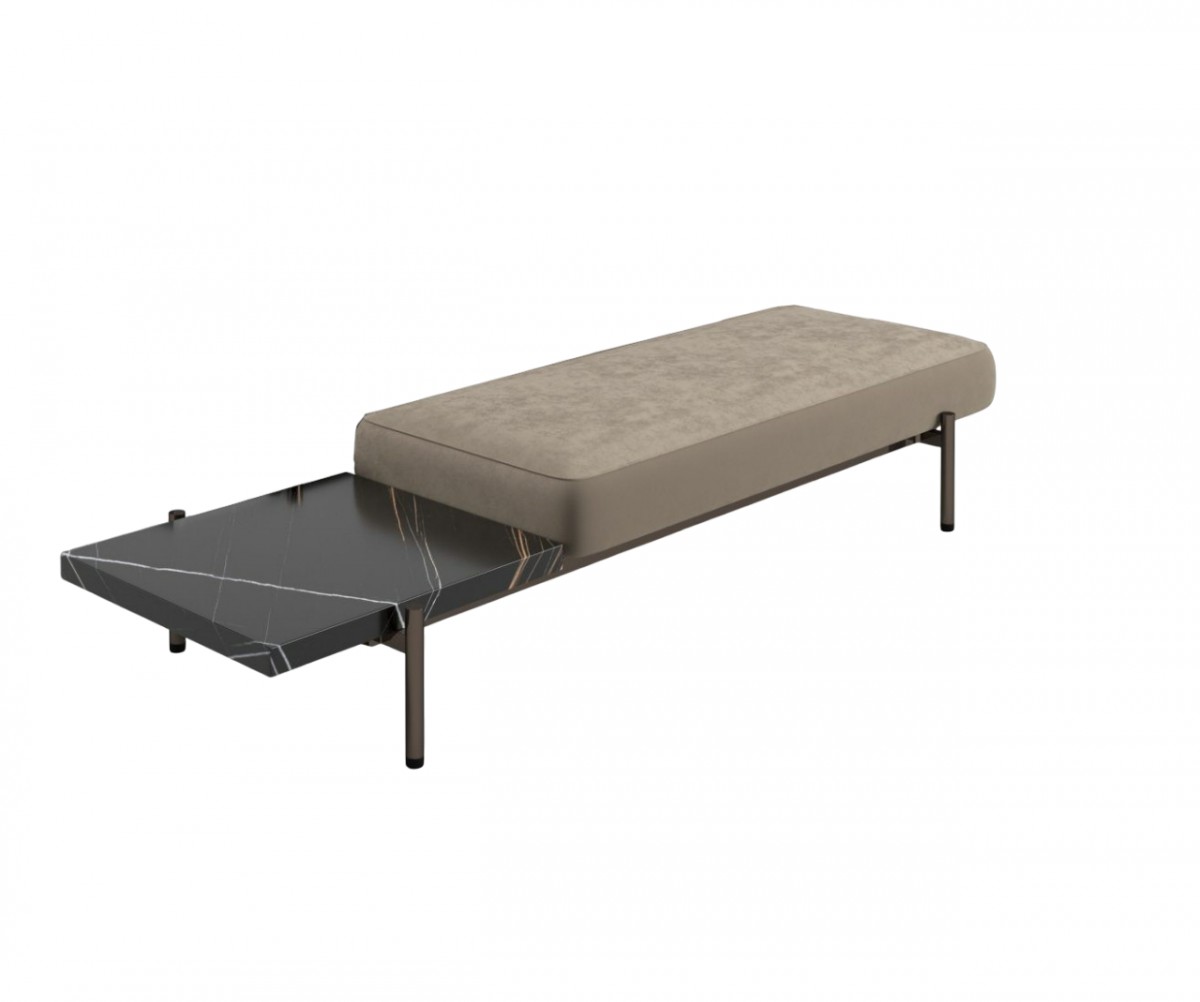 Superquadra Bench with Top 182x58 cm