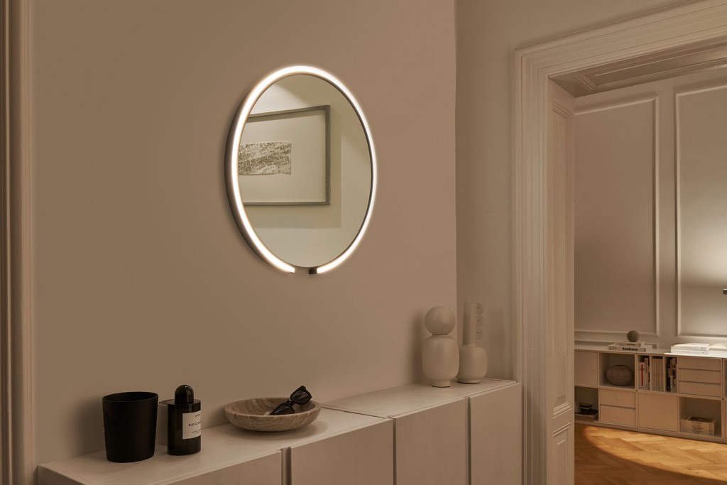 Occhio Mito Sfera 60 Miroir lumineux LED 