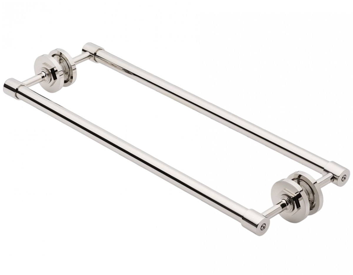 Henry 18" Double Sided Glass Mounted Towel Bars