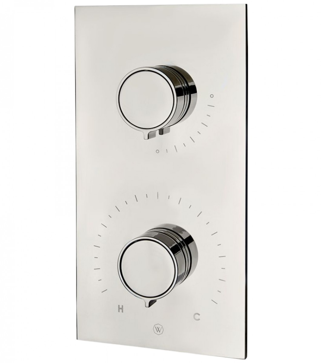 Bond Solo Series Integrated Thermostatic and Volume Control Trim with Knob Handles