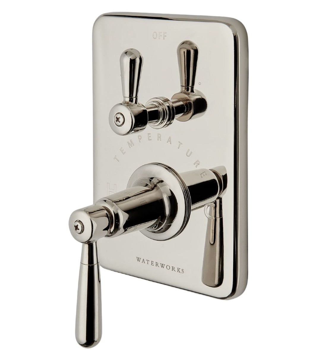Riverun Integrated Thermostatic and Diverter Trim with Lever Handle | Highlight image