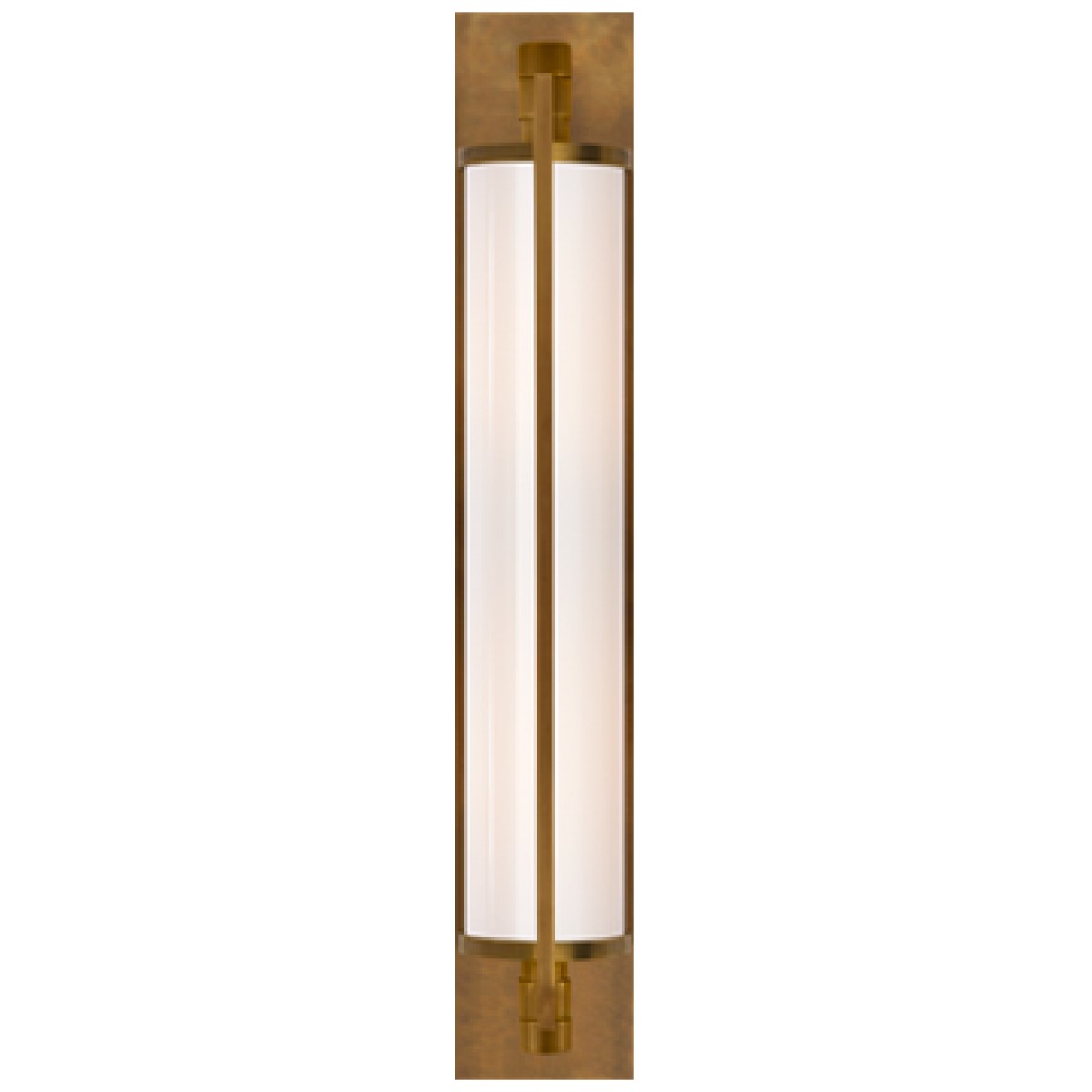 Keeley Tall Pivoting Sconce with White Glass