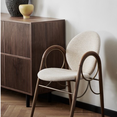 Arkade Dining Chair (Fabric/Leather Seat and Back) | Highlight image 2