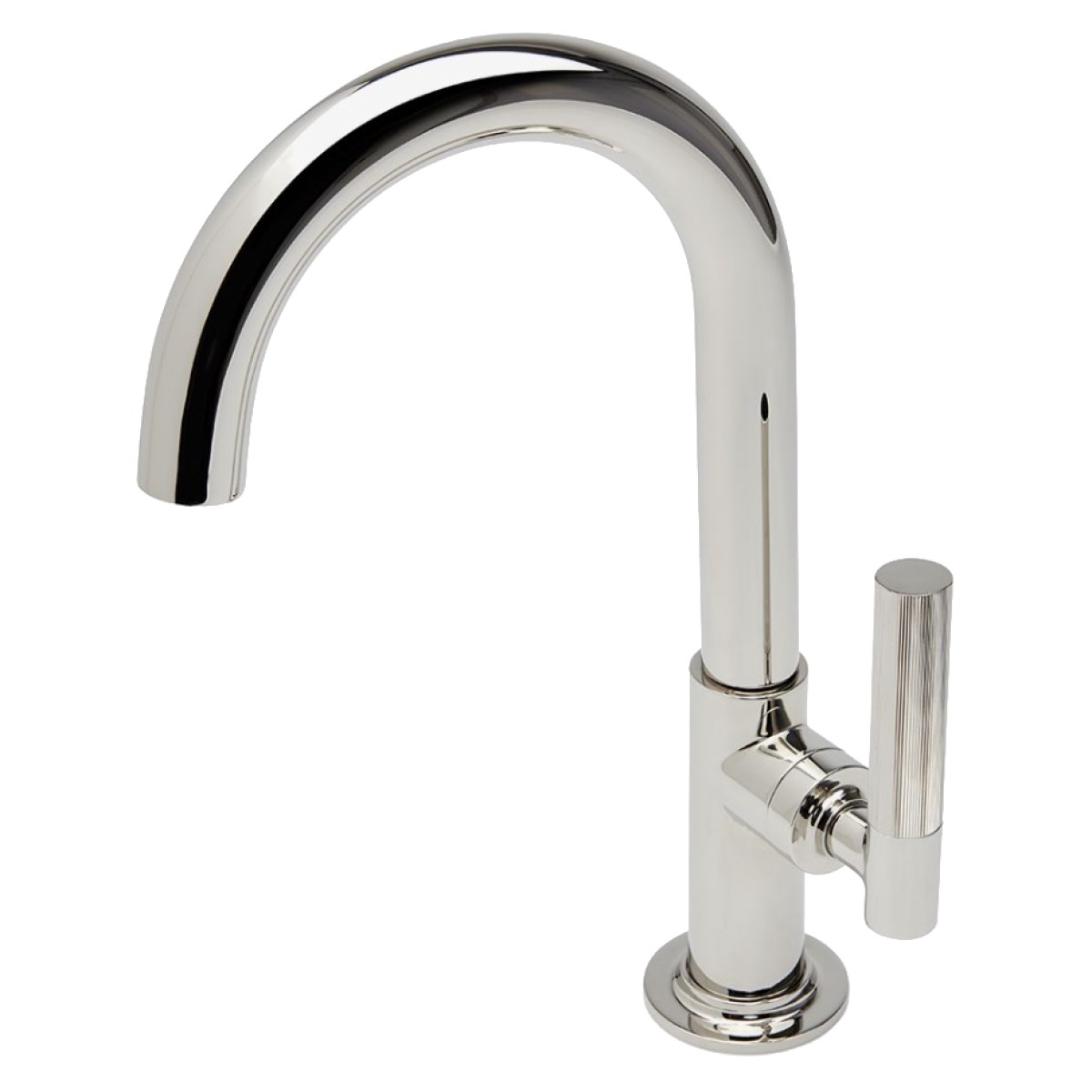 Bond Tandem Series One Hole Lavatory Faucet with Guilloche Lines Lever Handle