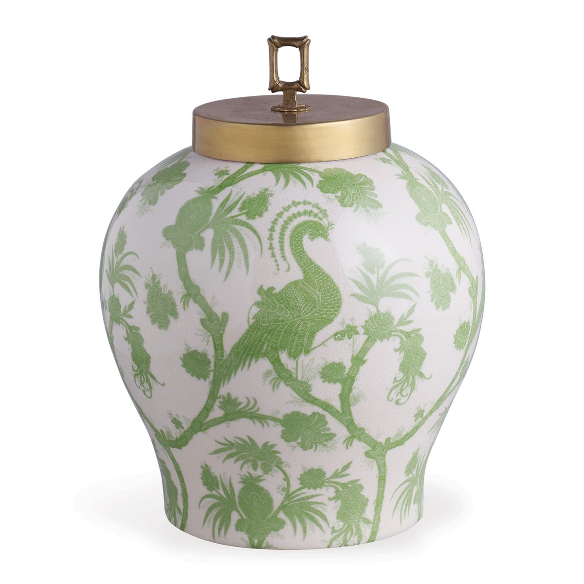 Balinese Peacock Green Jar