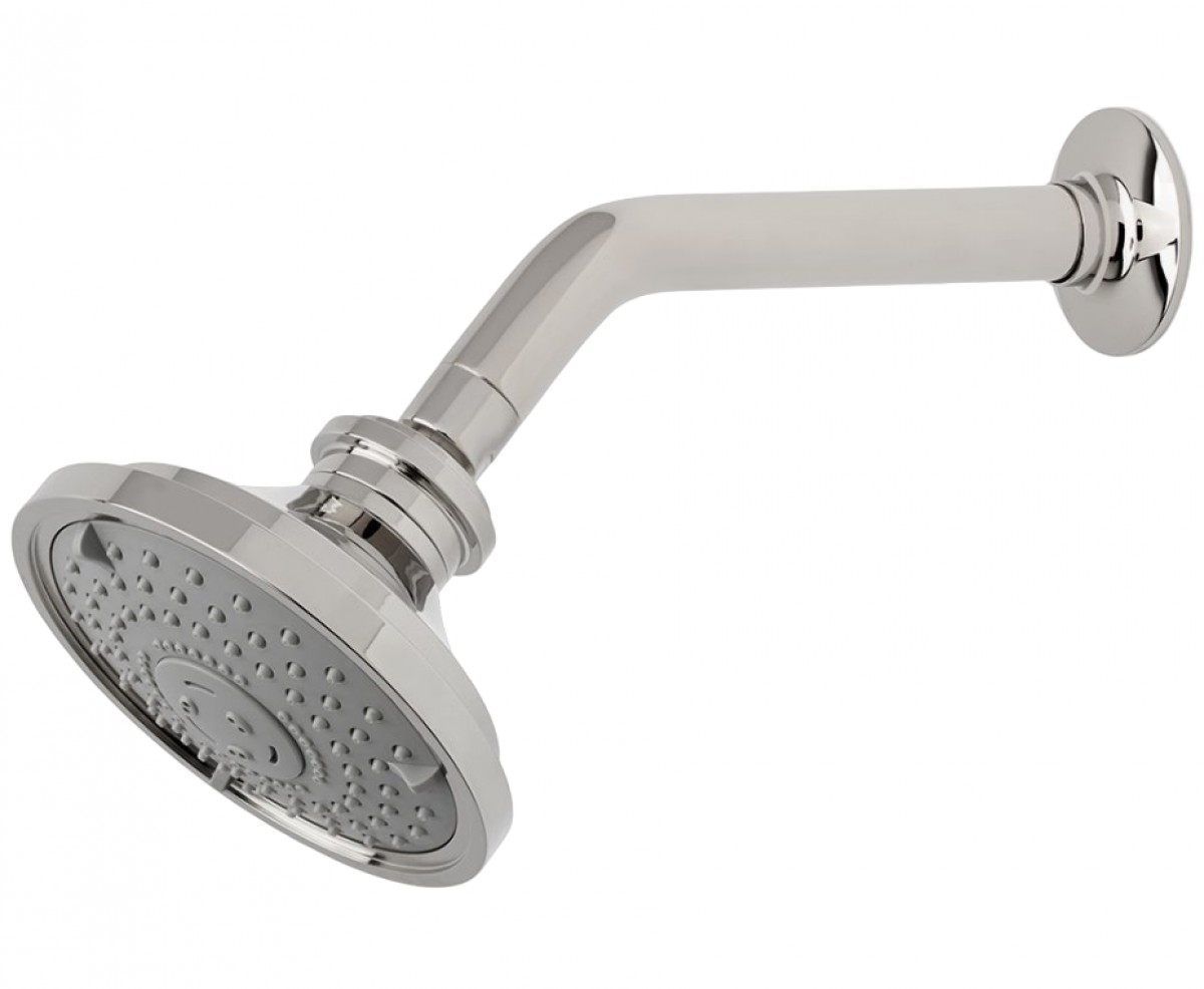 Highgate 5" Showerhead with Adjustable Spray with 8" Wall Mounted 45 Degree Shower Arm