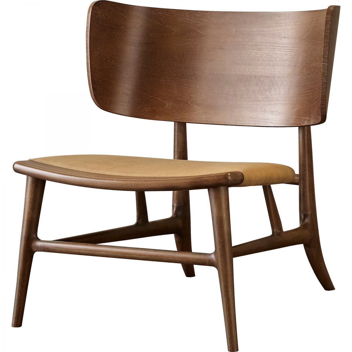 Hana Lounge Chair (Walnut Back)