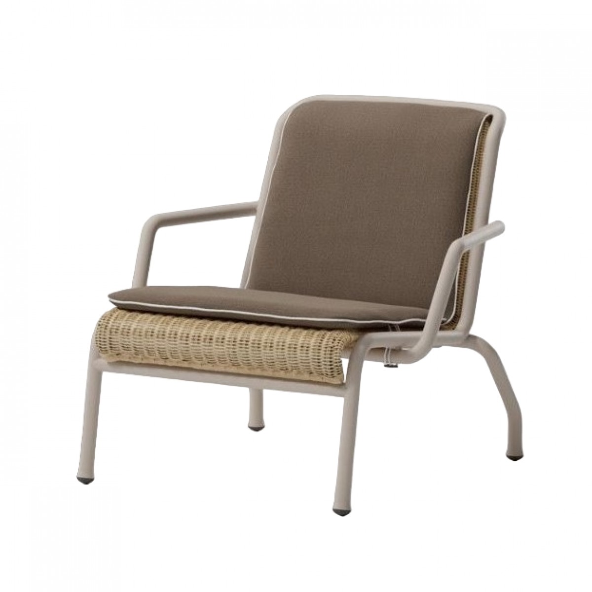 Eolias Outdoor Salina Club Armchair with Seat and Back Cushion with Piping