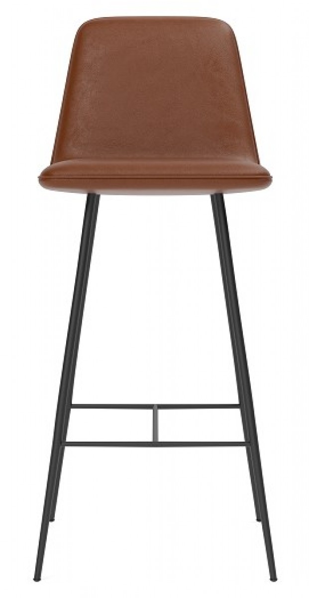 Spine Metal Barstool - Fully Upholstered