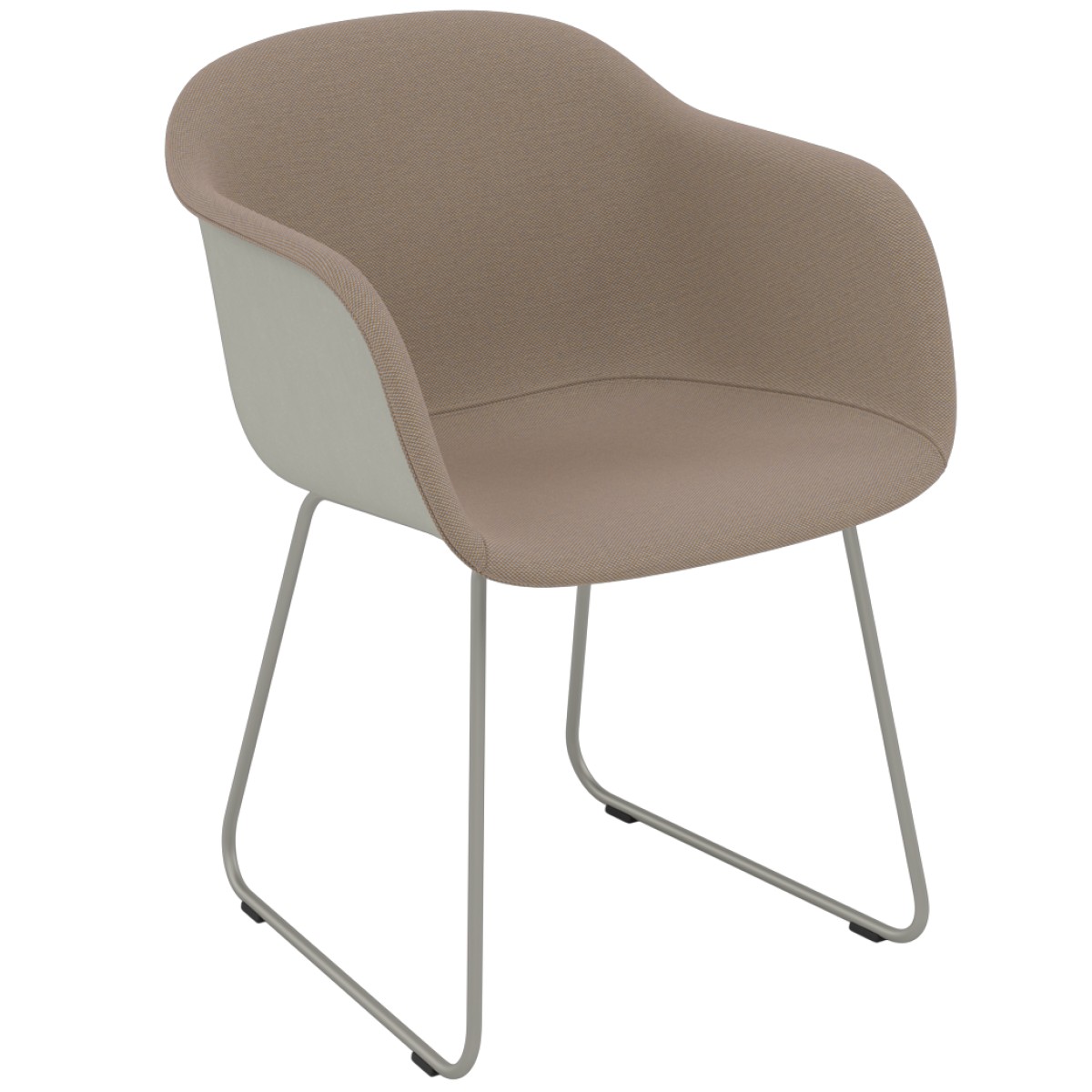 Fiber Armchair / Sled Base (Front Upholstery)