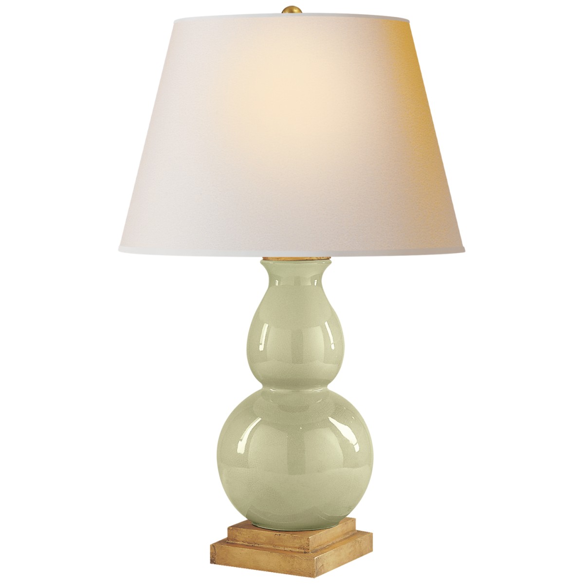 Gourd Form Small Table Lamp