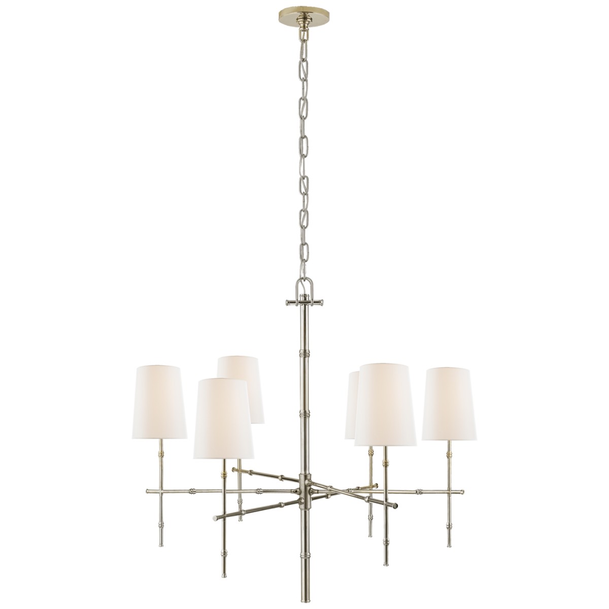 Grenol Medium Modern Bamboo Chandelier | Highlight image