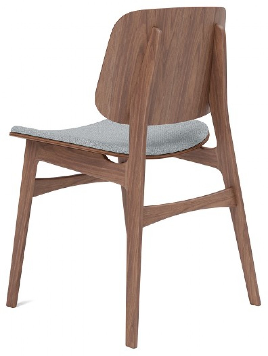 Søborg Wood Base Chair - Seat Upholstered, Fredericia