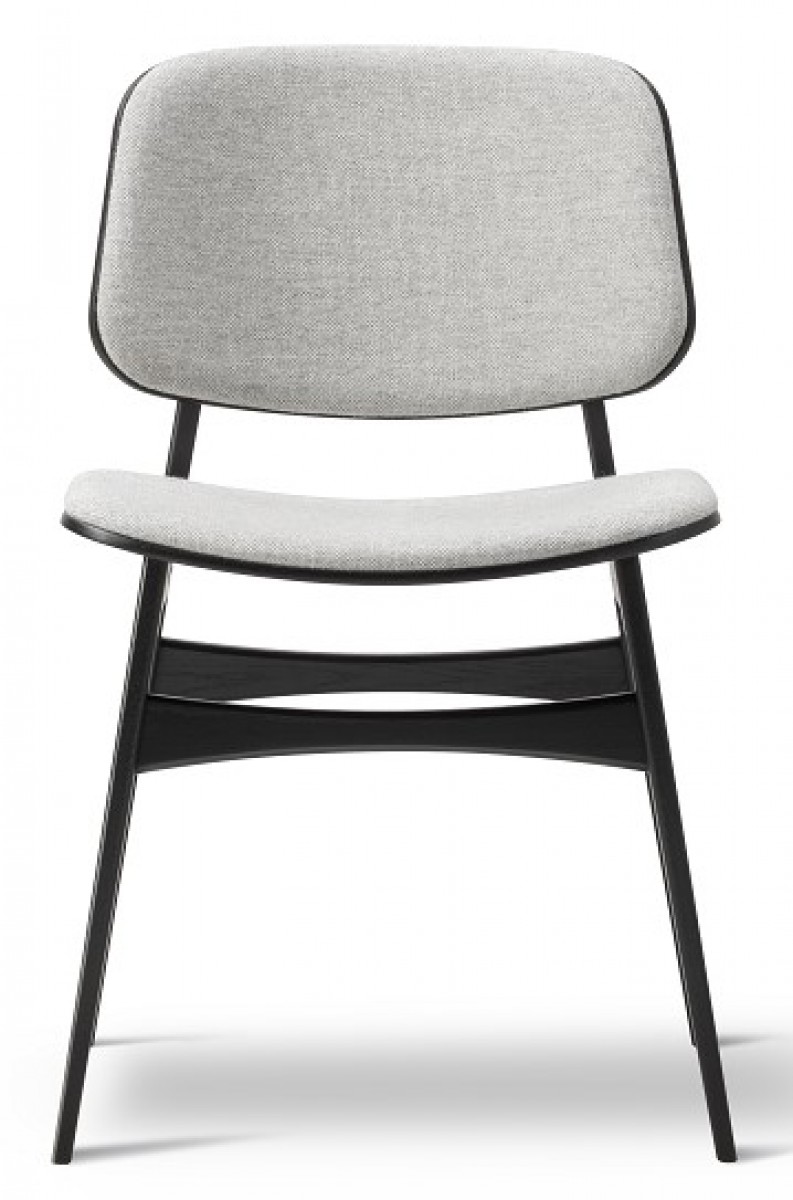 Søborg Wood Base Chair - Front Upholstered