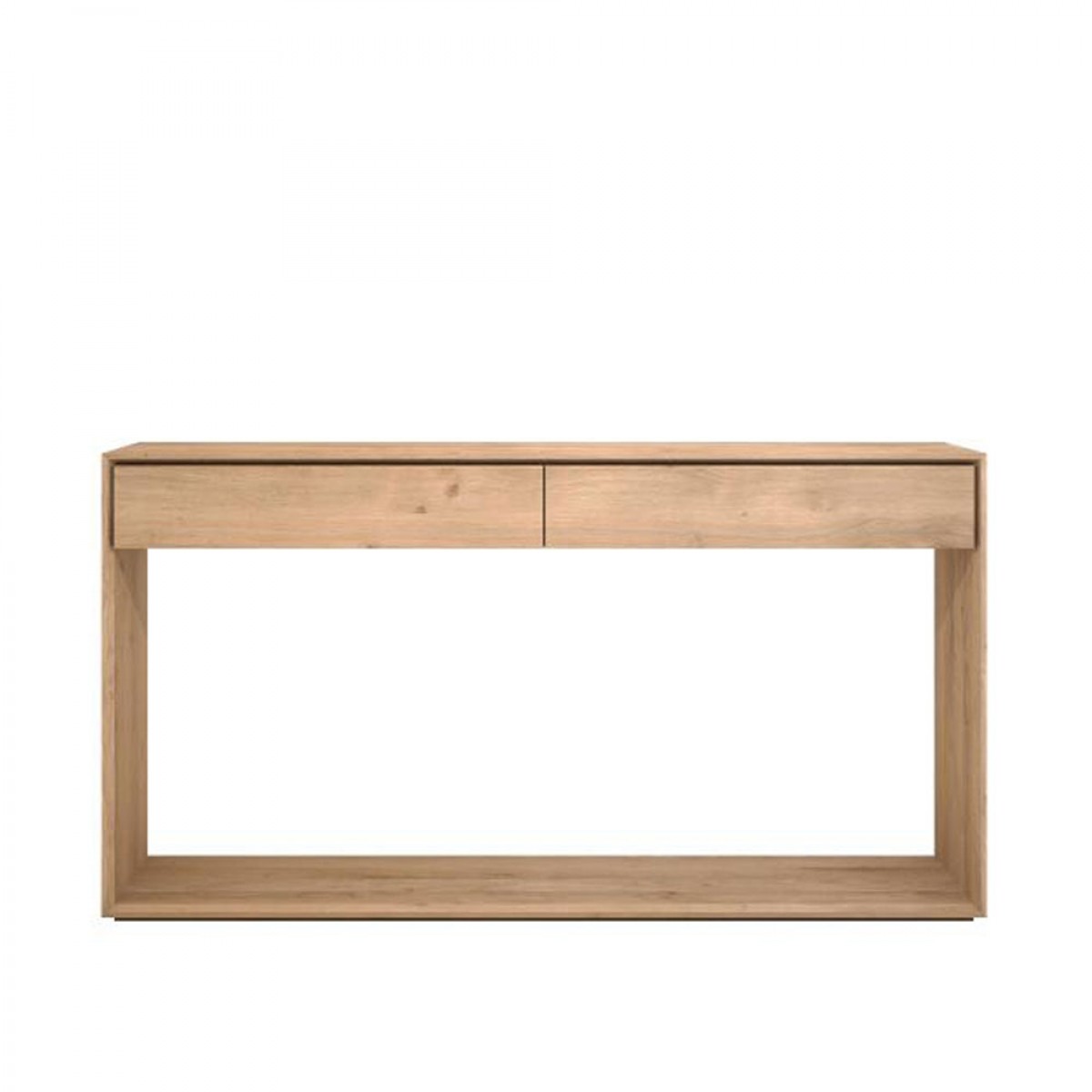 Oak Nordic Console - 2 Drawers