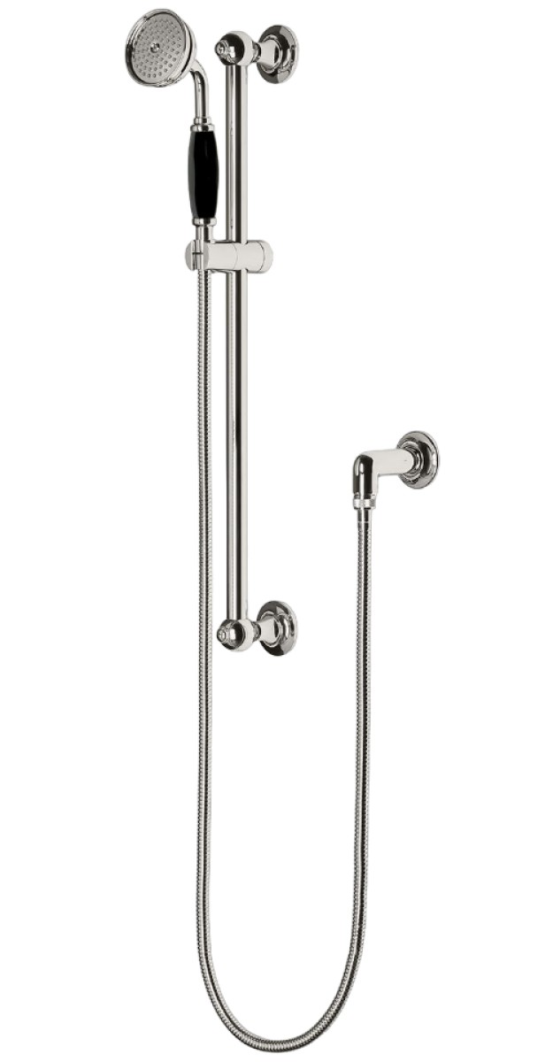 Easton Classic Handshower On Bar with Black Porcelain Handle