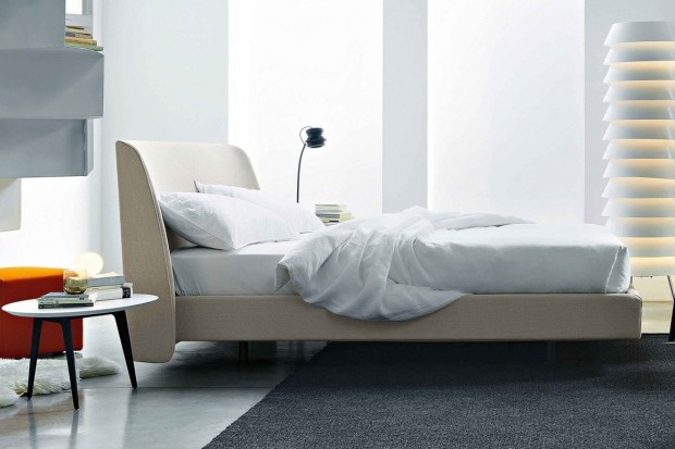 Edel Double Padded Bed with Curved Headboard | Highlight image 3