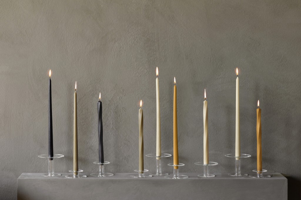 Twist Tapered Candles, Set of 4 | Highlight image 1