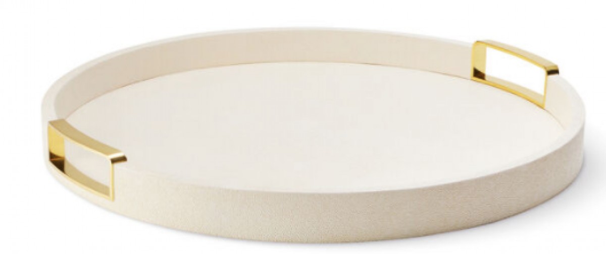 Carina Shagreen  Round Tray