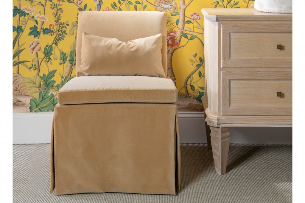 Georgette Skirted Slipper Chair | Highlight image 1