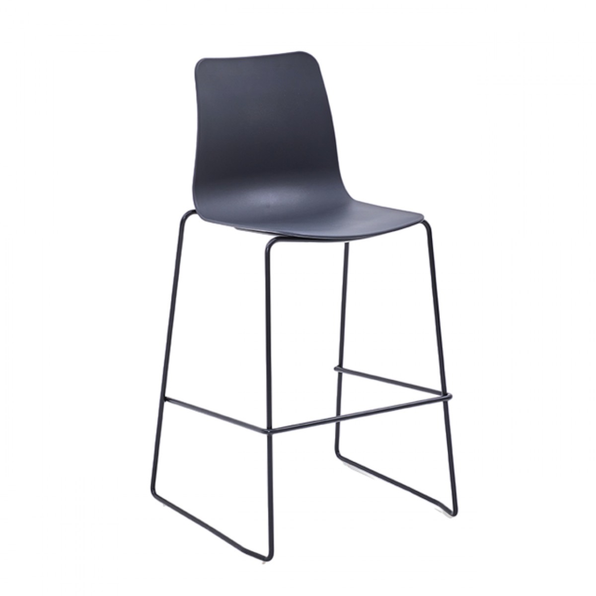 Polly Sled Base Barstool, No Arms, without Seat Pad