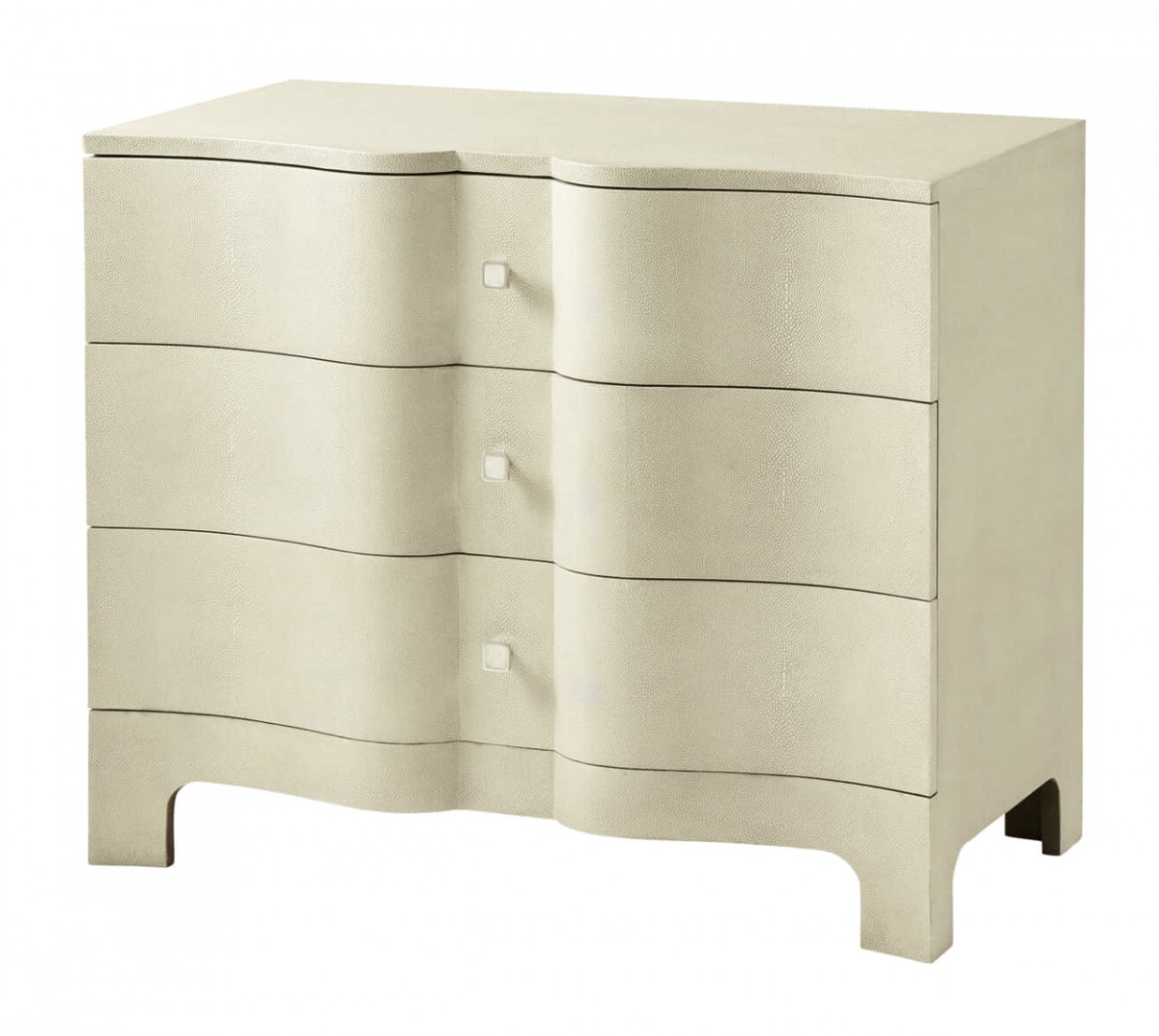 Nolan Serpentine Chest of Three Drawers