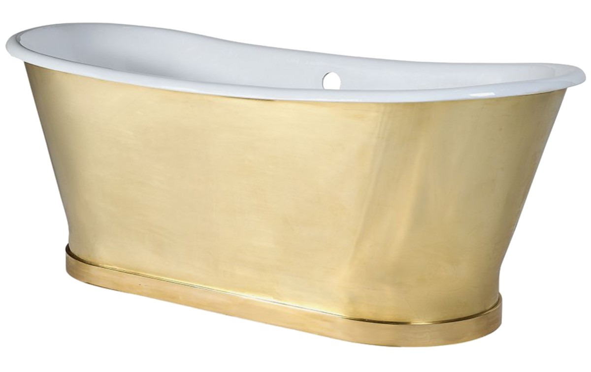 Emile 67" x 27" x 27 1/2" Freestanding Oval Cast Iron Bathtub