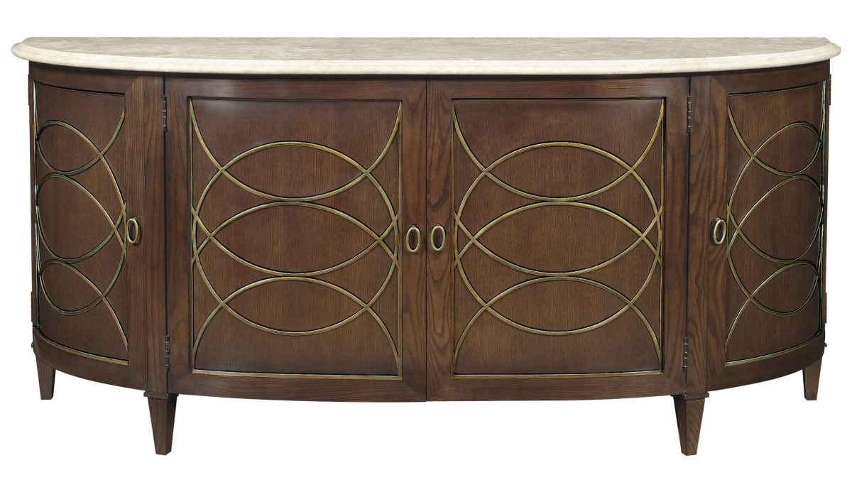 Duchamp Demilune Sideboard with Stone Top