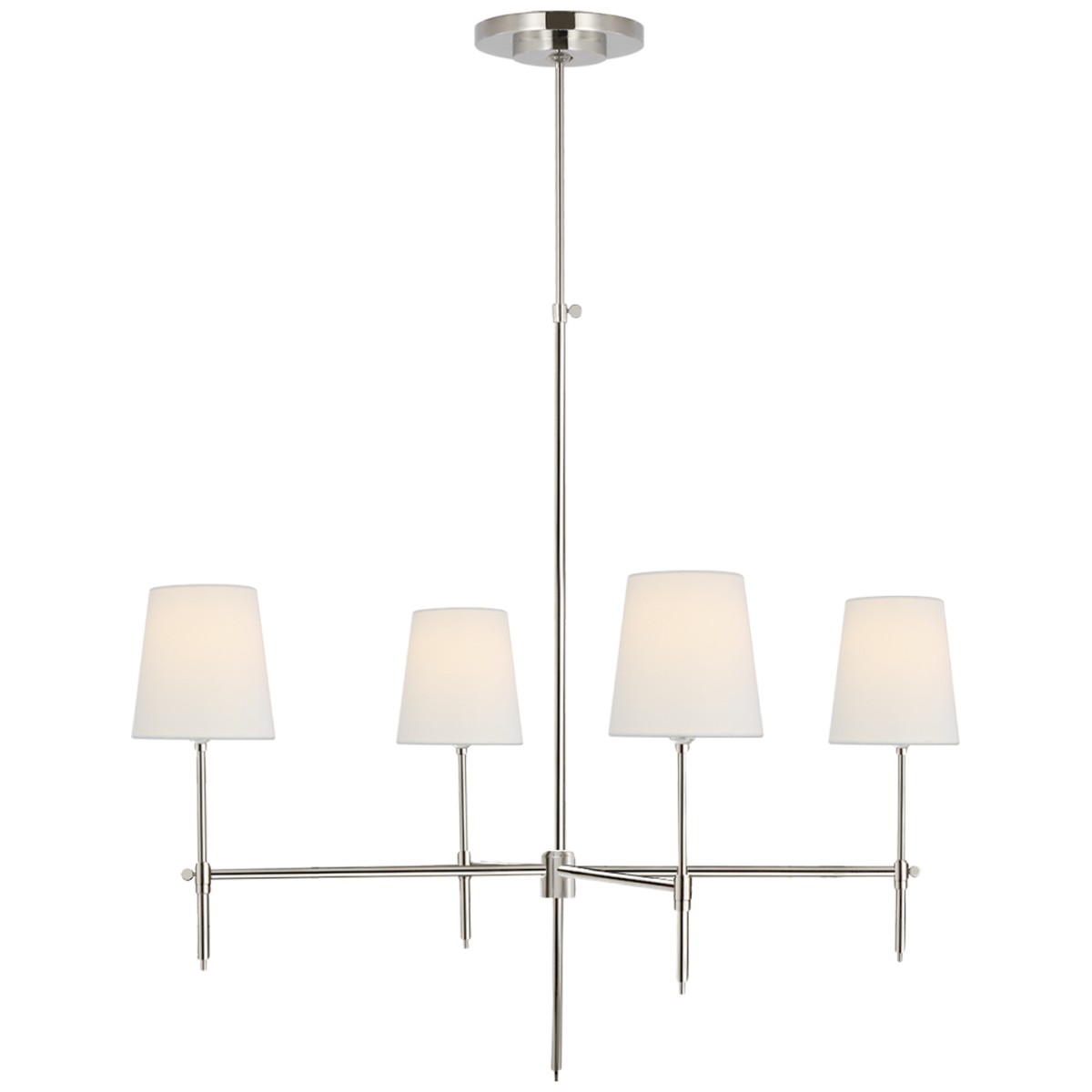 Bryant Large Chandelier with Linen Shade