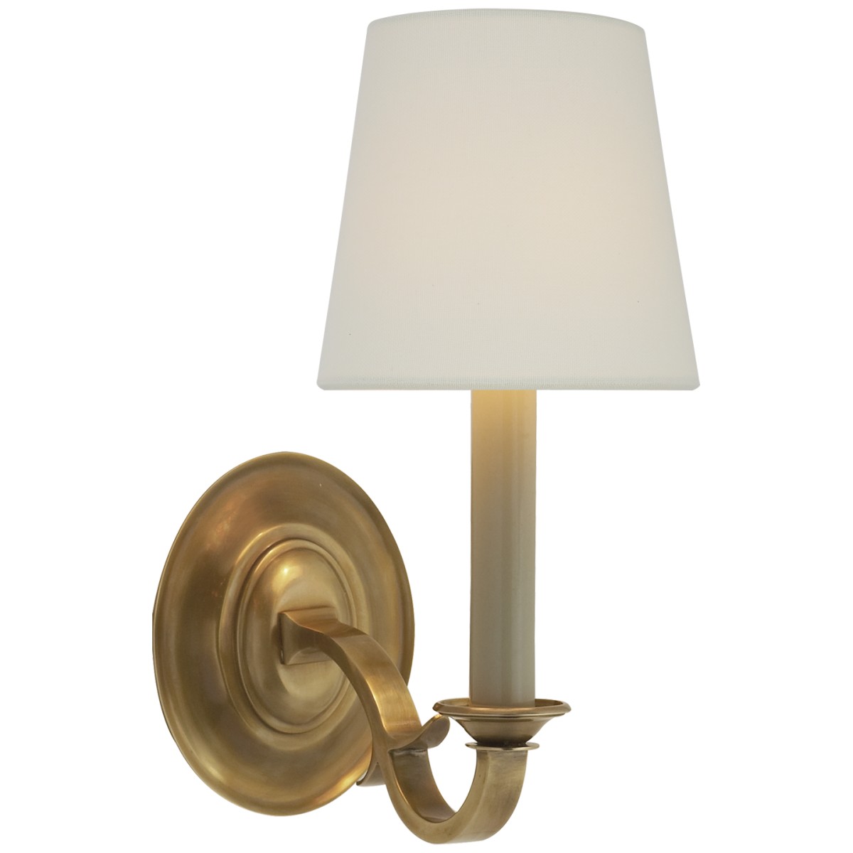 Channing Single Sconce with Linen Shade