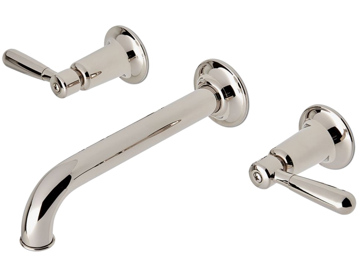 Riverun Wall Mounted Lavatory Faucet with Lever Handles | Highlight image