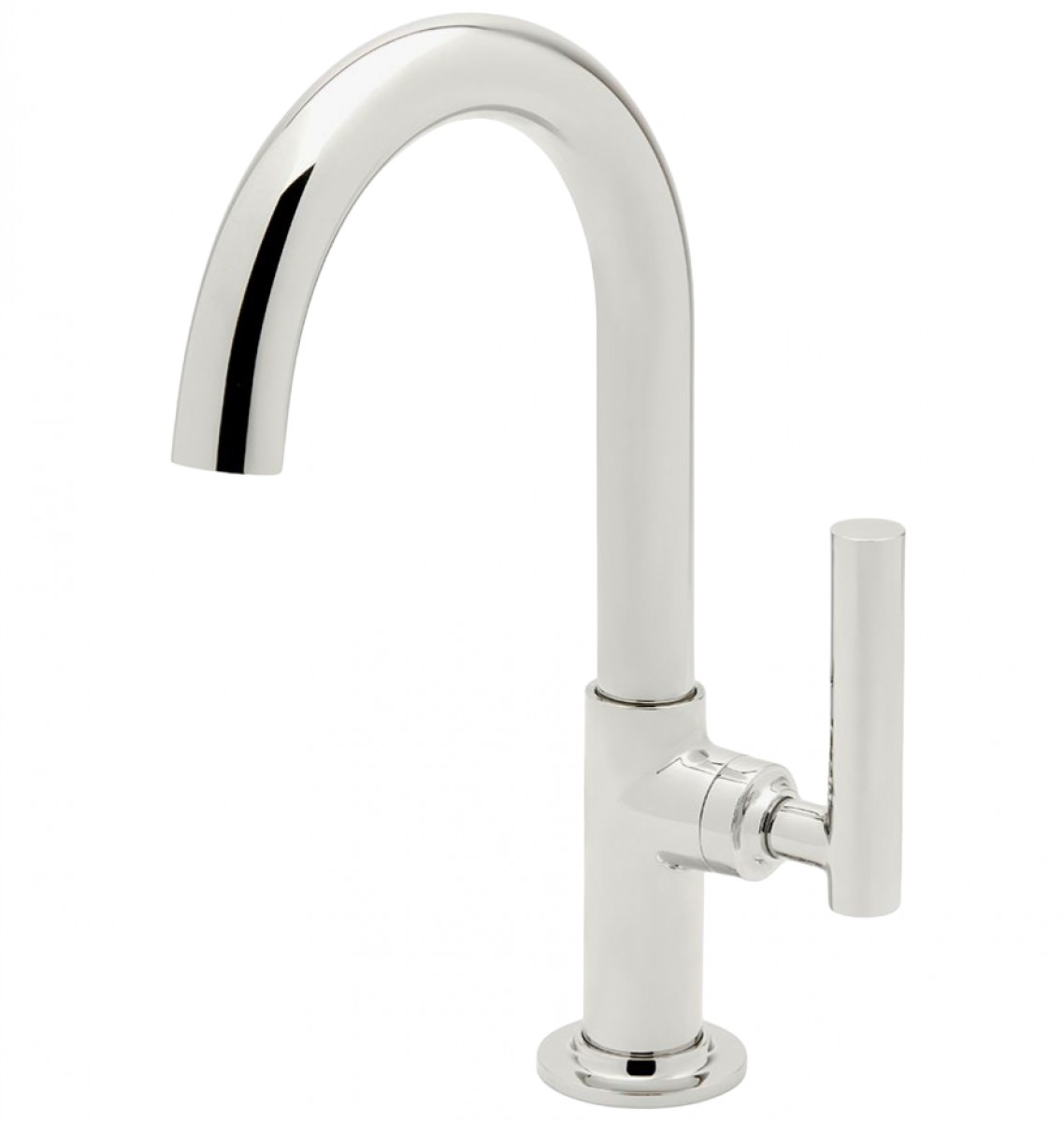 Bond Solo Series One Hole Gooseneck Bar Faucet with Straight Lever Handle