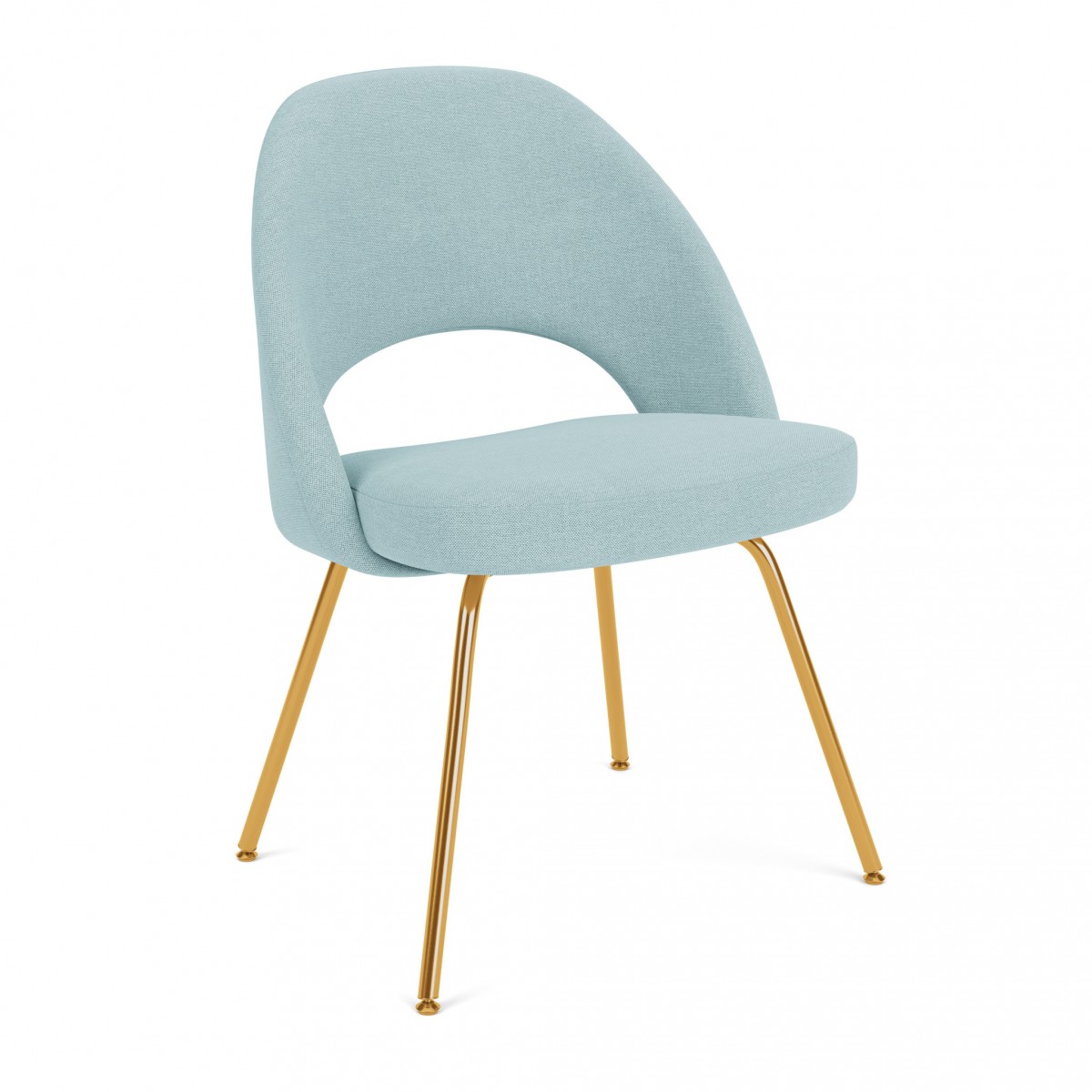 Saarinen Relax Conference Armless Chair, with Cowhide Glides, Tubular Legs | Highlight image