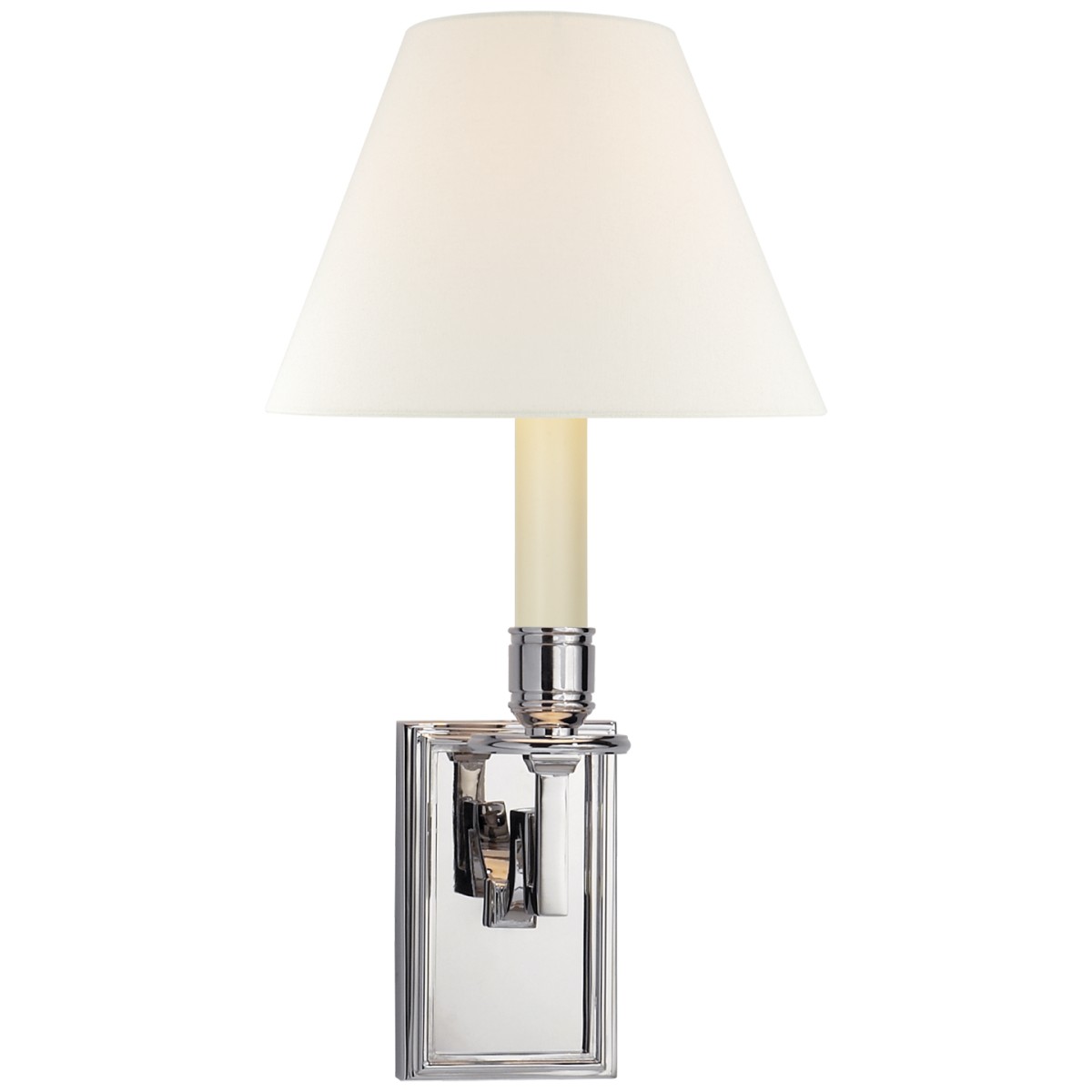 Dean Library Sconce with Linen Shade