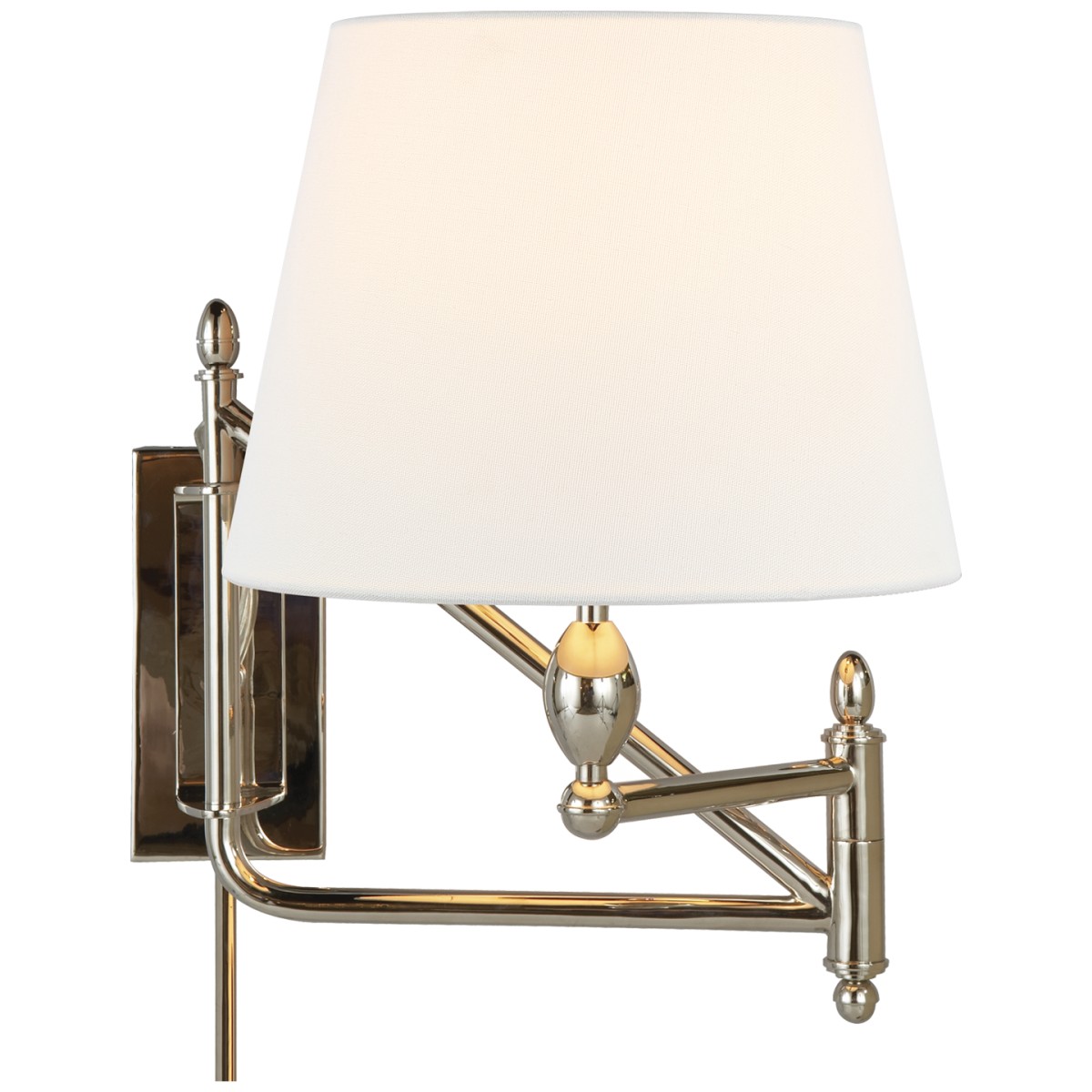 Paulo Small Bracket Light with Linen Shade