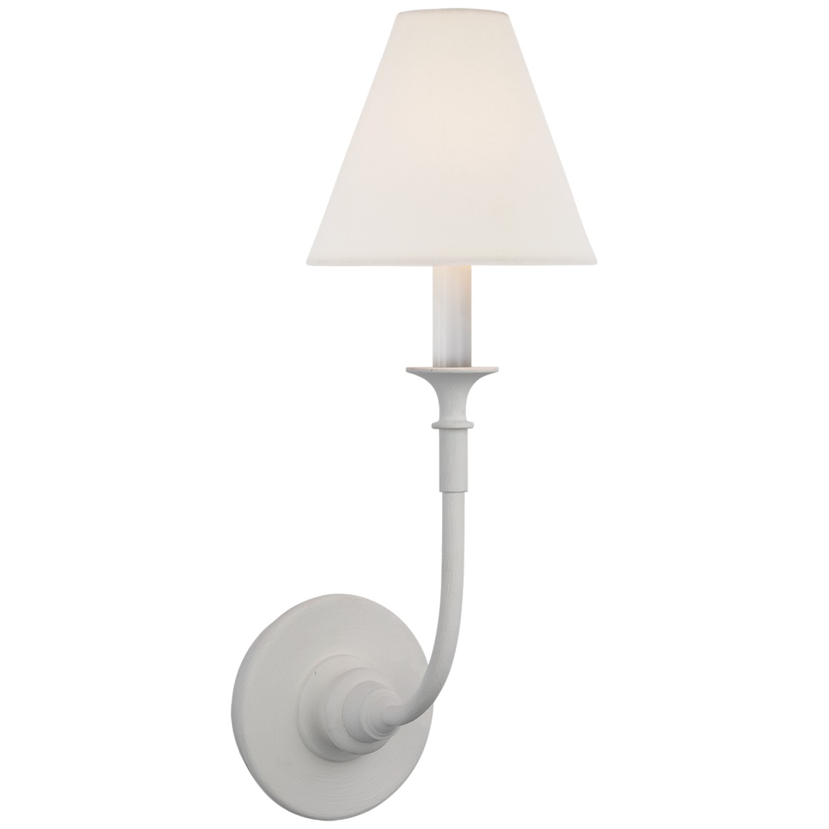 Piaf Single Sconce with Linen Shade