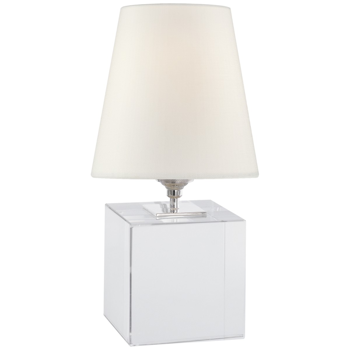 Terri Cube Accent Lamp with Linen Shade