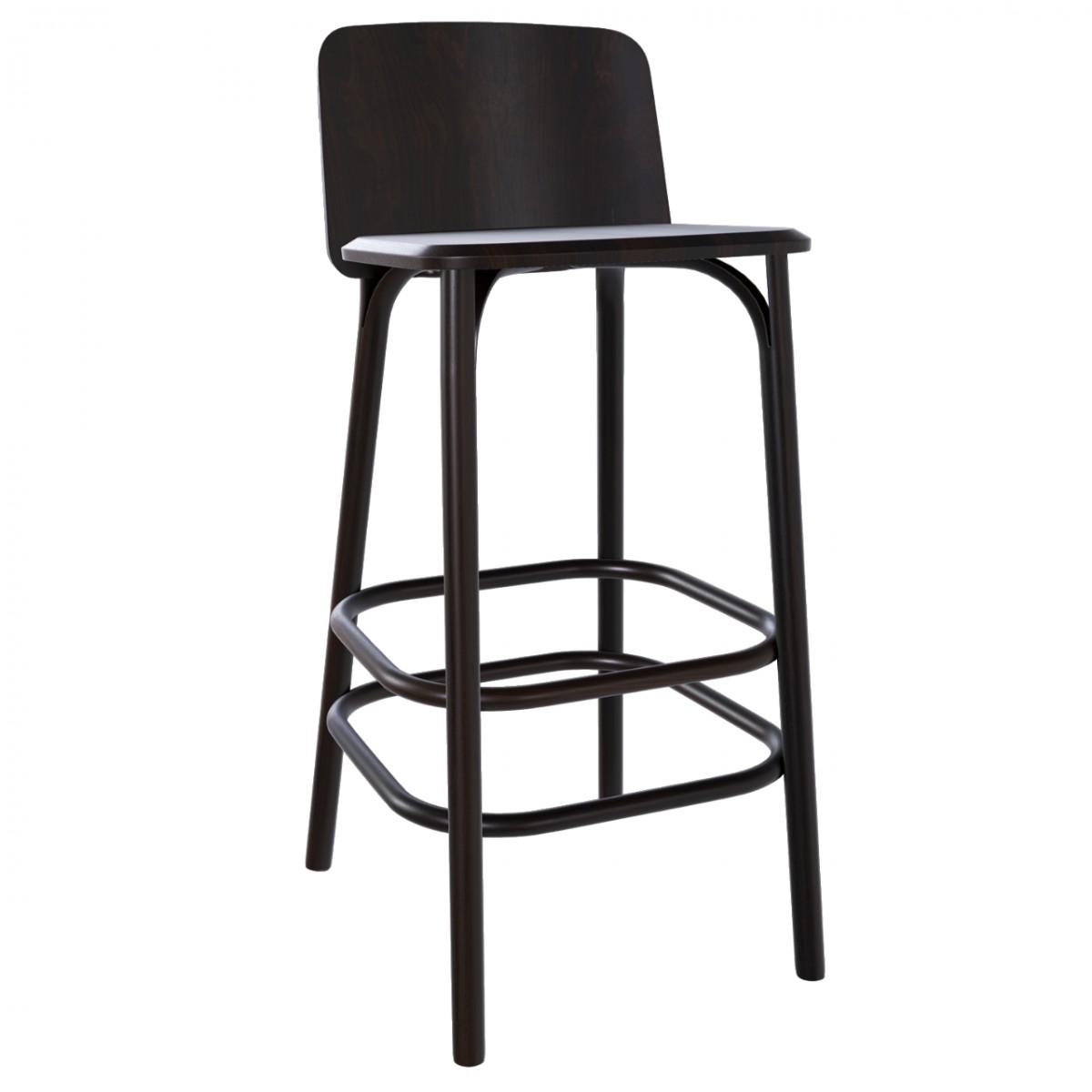 Split Barstool (Solid Wood Seat)