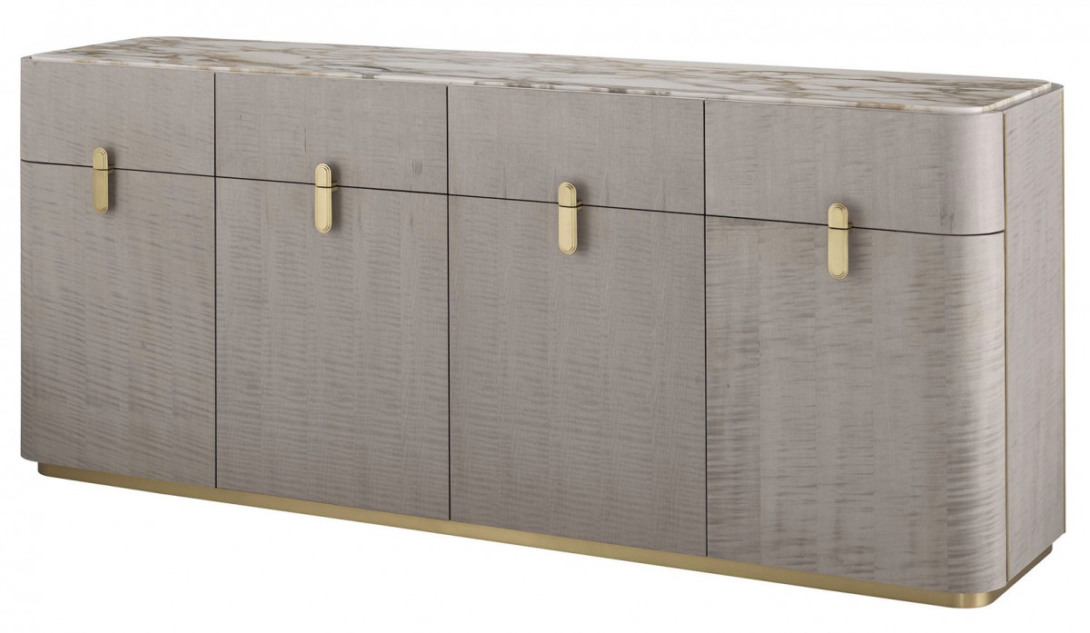 72" Wide 4 Door Credenza