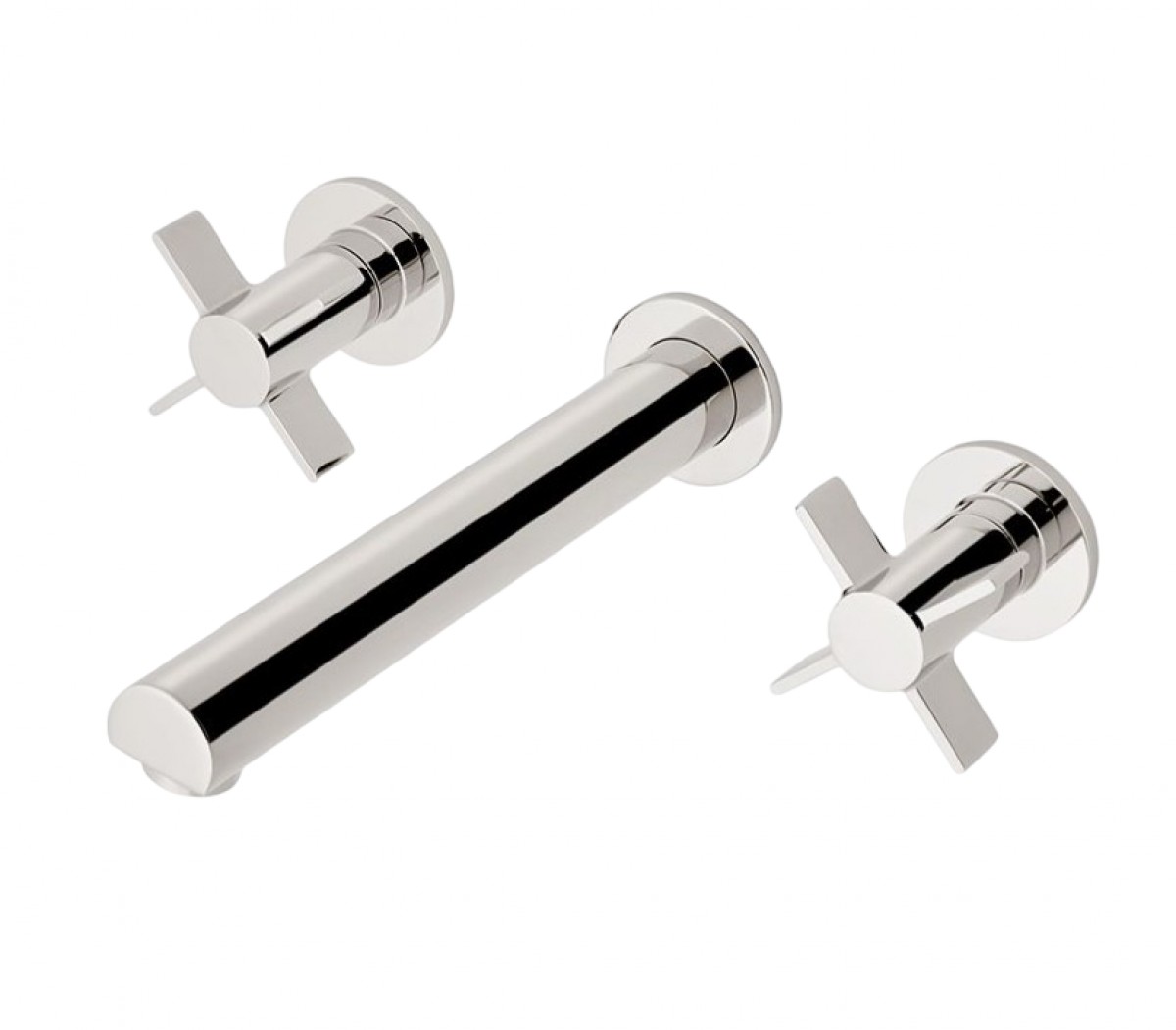 Finot Wall Mounted Lavatory Faucet with Cross Handles | Highlight image