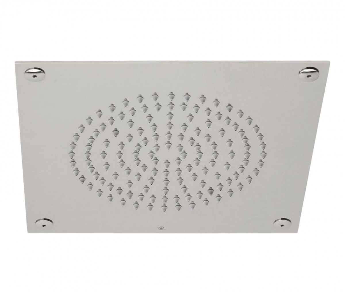 Universal Recessed 10" Square Rain Showerhead with Circular Spray Pattern