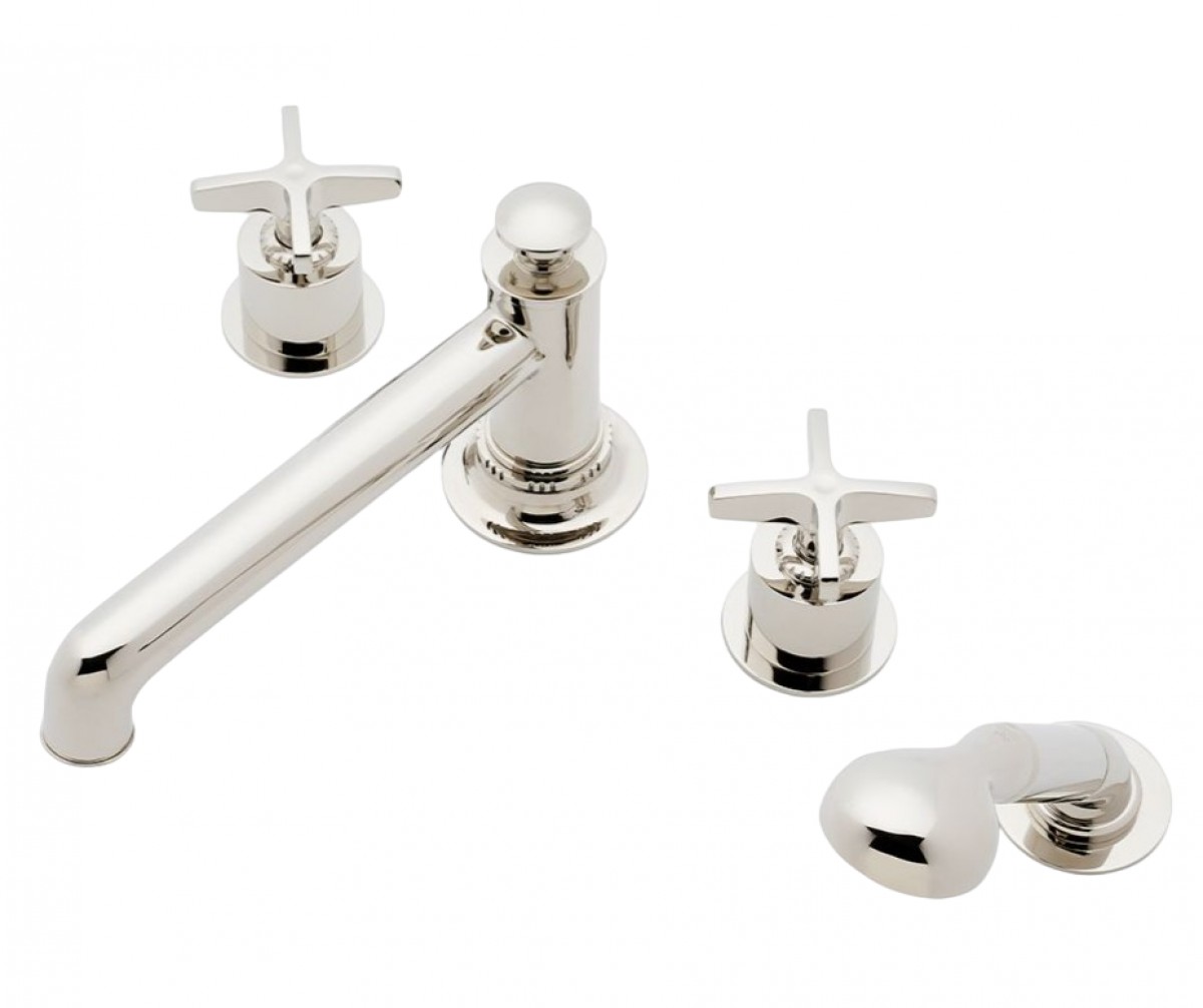 Henry Chronos Concealed Tub Filler with Handshower and Cross Handles | Highlight image