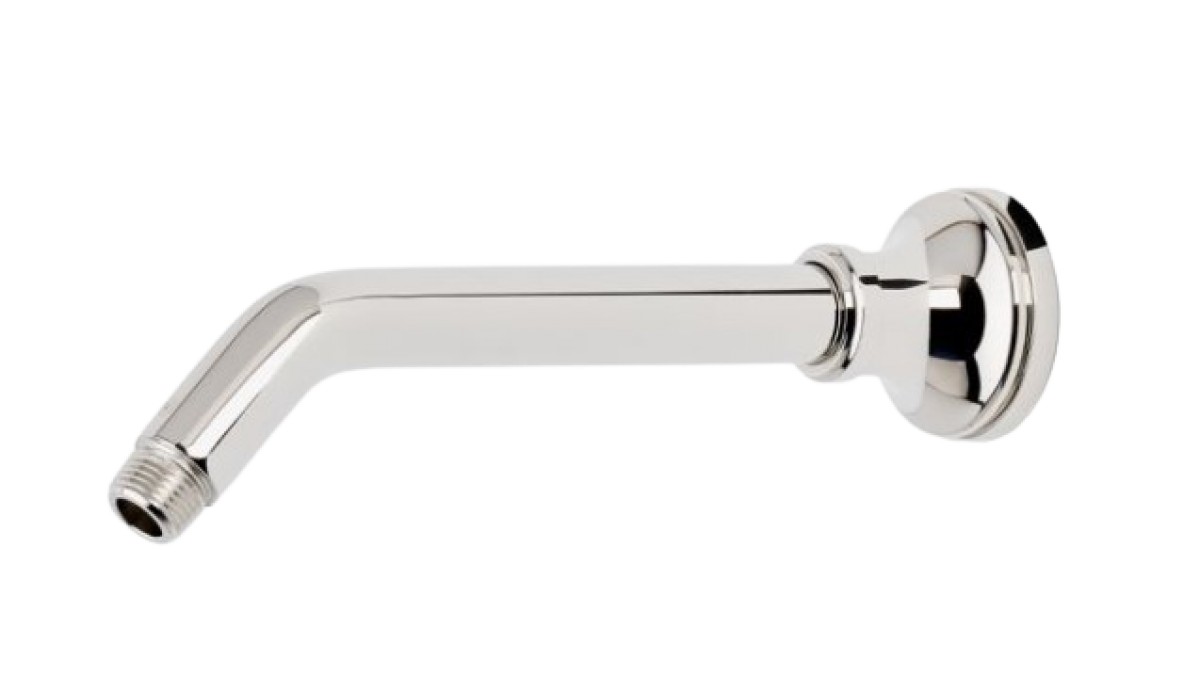 Universal Classic 10" Wall Mounted 45 Degree Shower Arm with High Profile Flange | Highlight image