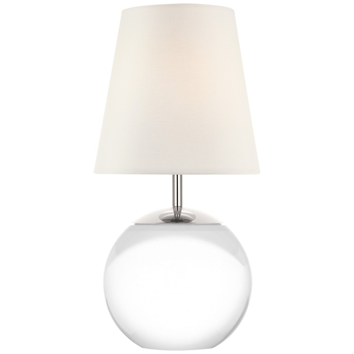 Terri 12" Cordless Accent Lamp with Linen Shade | Highlight image