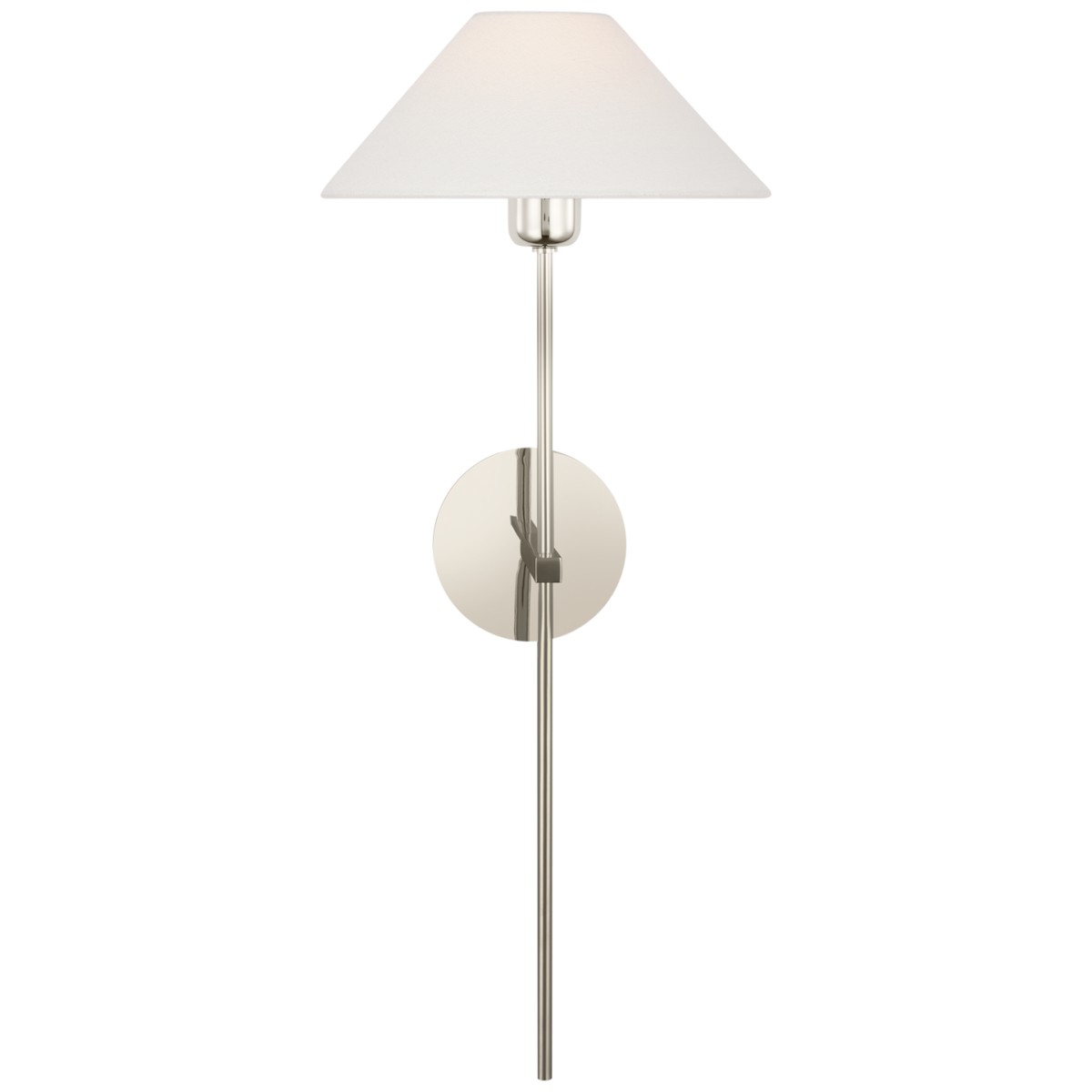 Hackney 25" Tail Sconce with Linen Shade | Highlight image