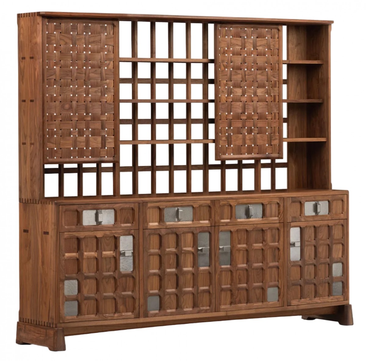Arts and Crafts 4-Unit (2 Panel/4 Top Drawer/4 Door) Tall Cabinat | Highlight image