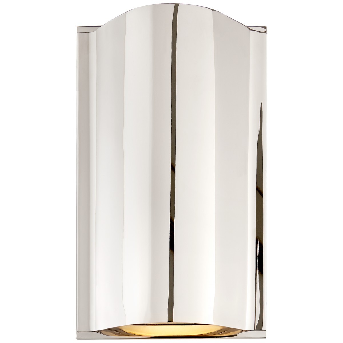 Avant Small Curve Sconce with Frosted Glass