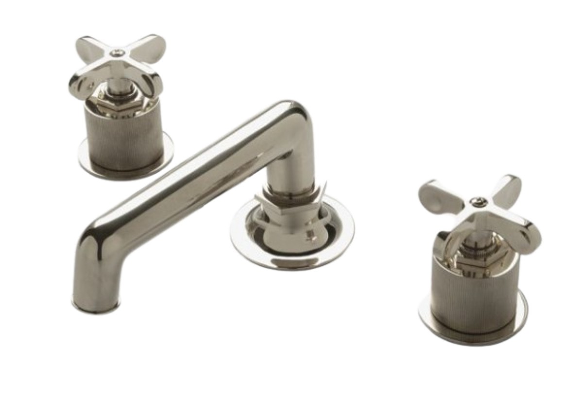 Henry Lavatory Faucet with Coin Edge Cross Handles | Highlight image